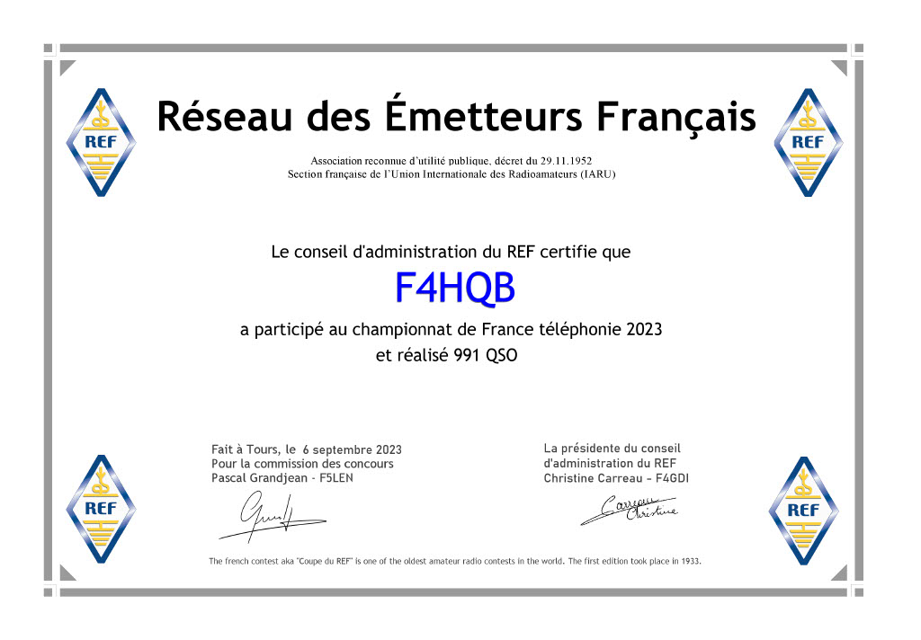 F4HQB - Callsign Lookup by QRZ Ham Radio