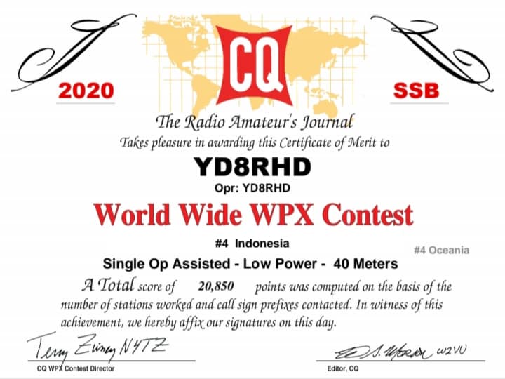 YD8RHD - Callsign Lookup by QRZ Ham Radio