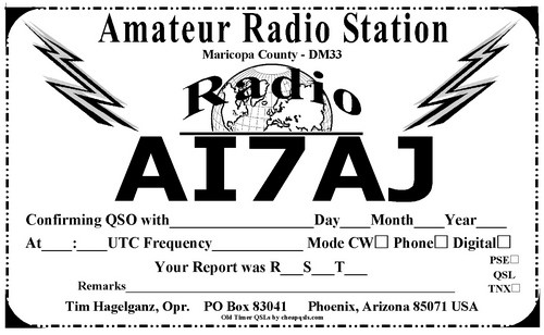 Ai7aj Callsign Lookup By Qrz Ham Radio