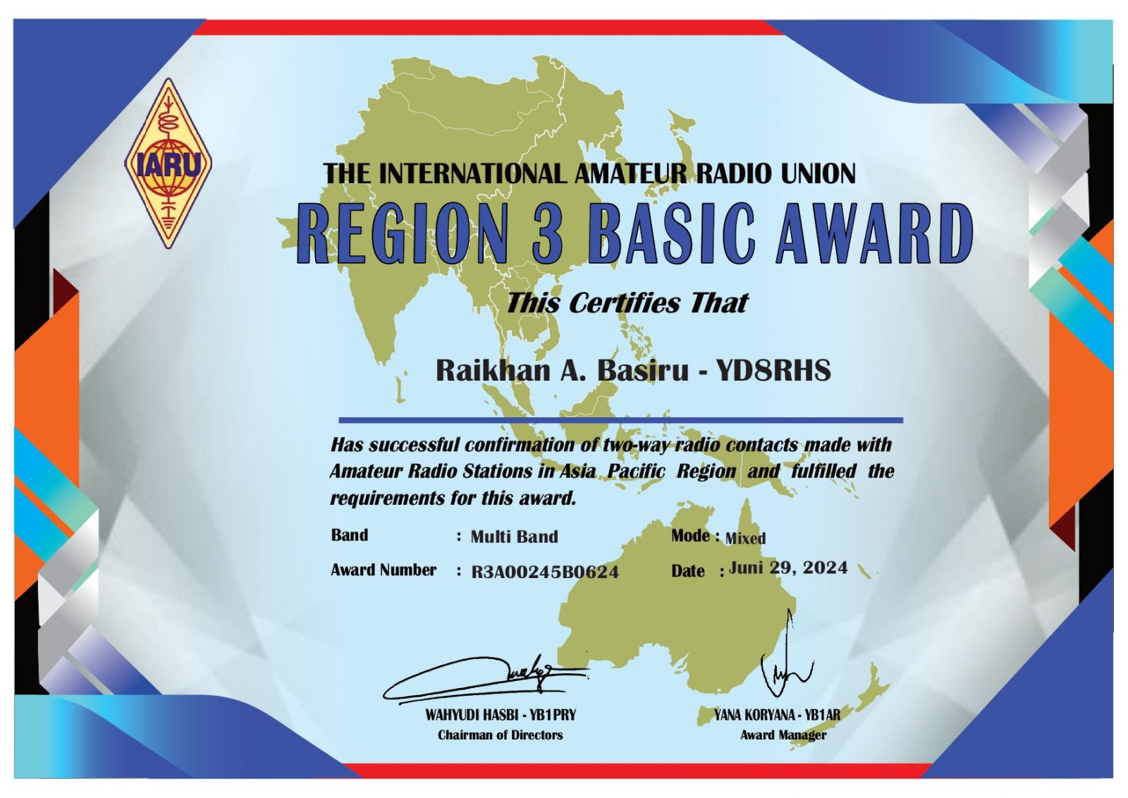 YD8RHS - Callsign Lookup by QRZ Ham Radio