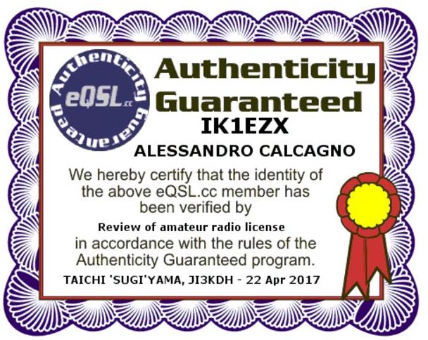 IK1EZX - Callsign Lookup by QRZ Ham Radio